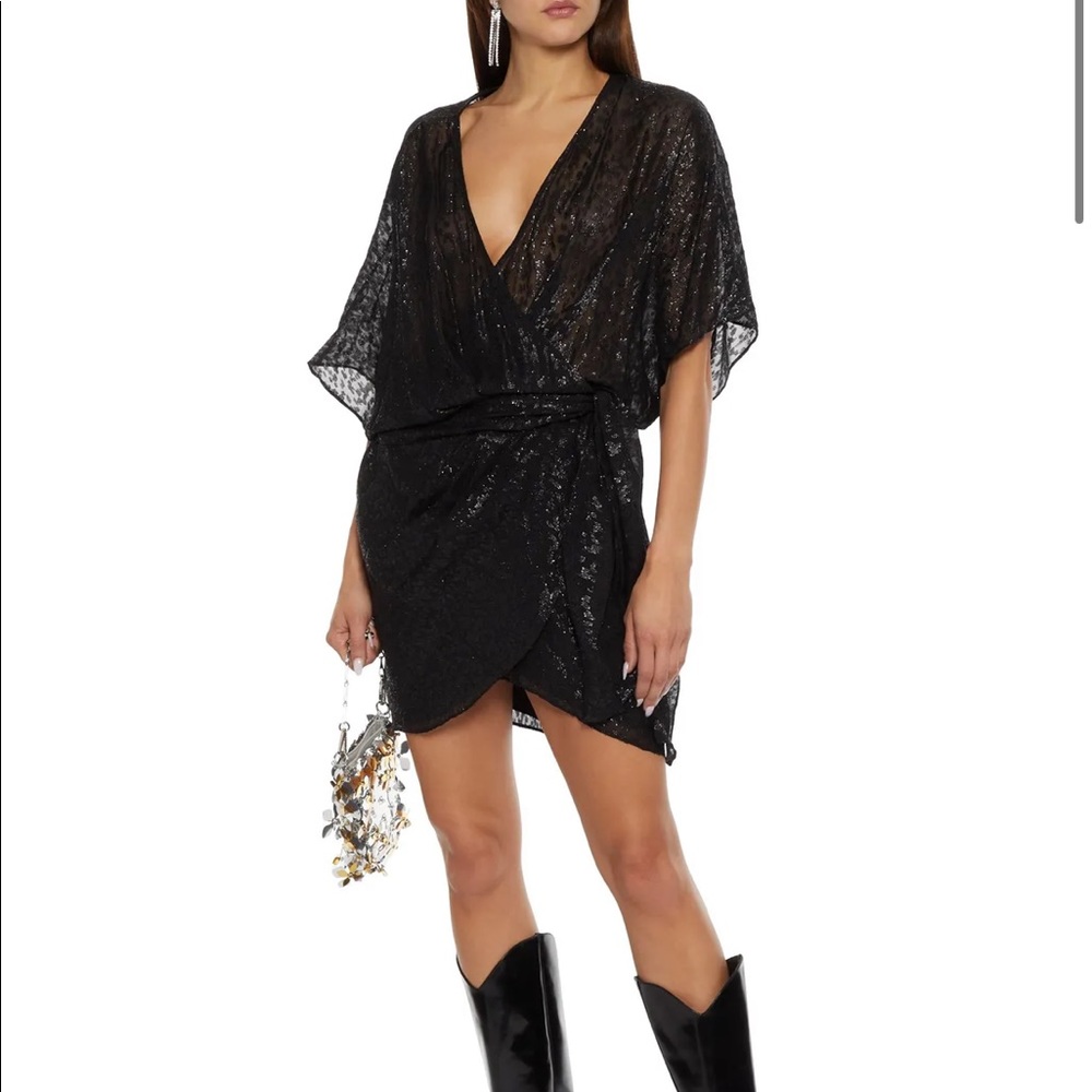 IRO black wrap dress